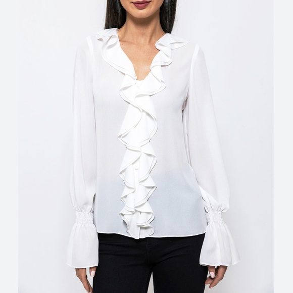 Dora Landa | Urban Edge Ruffled Sasha Blouse - Picture 1 of 5
